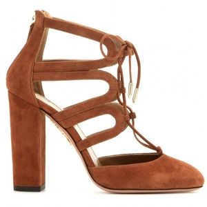 Aquazzura Holli 105 Suede Heels